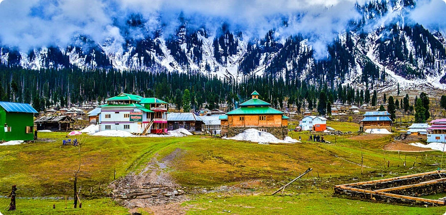 an image of arang kel village and camps in meadows