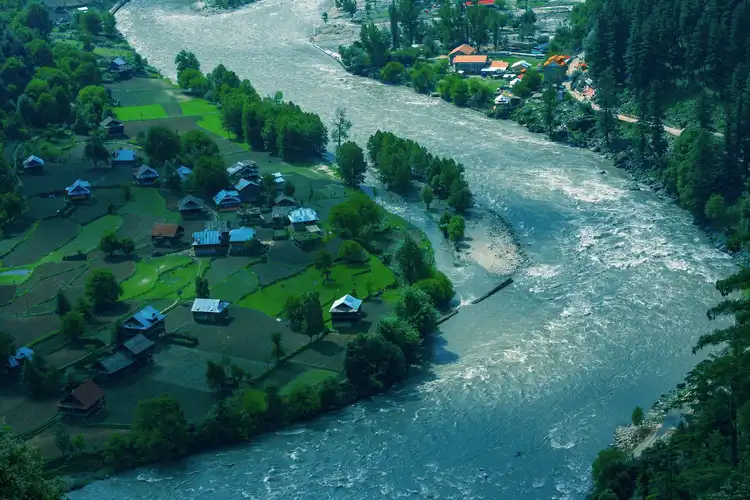 an image of keran village which is one of the best places to visit in Kashmir 