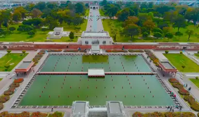 an image of shalimar gardens which is one of the best places to see in lahore 