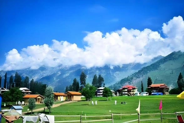 an image of Sharda's village with beautiful views which is one of the best in kashmir tourist attractions