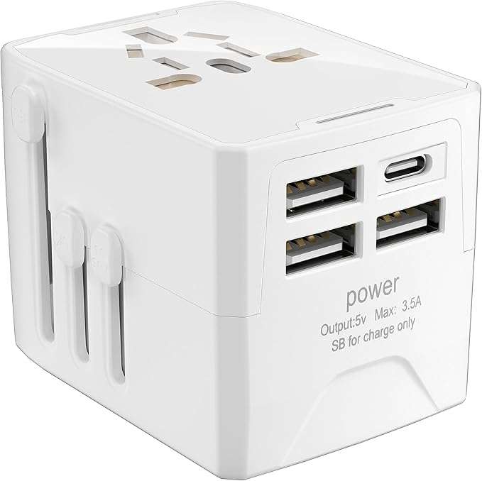 an image of universal travel adapter which is one of the must have travel gadgets